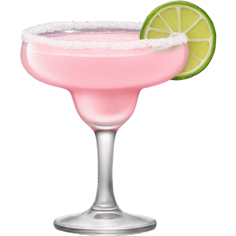 baby pink margarita in glass emoji