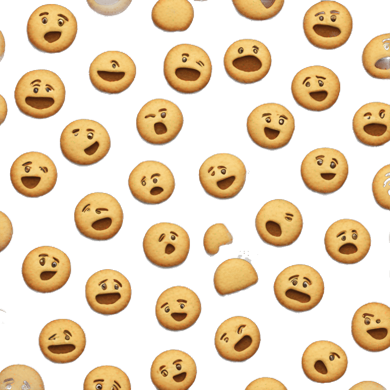 Cookies on a baking tray emoji