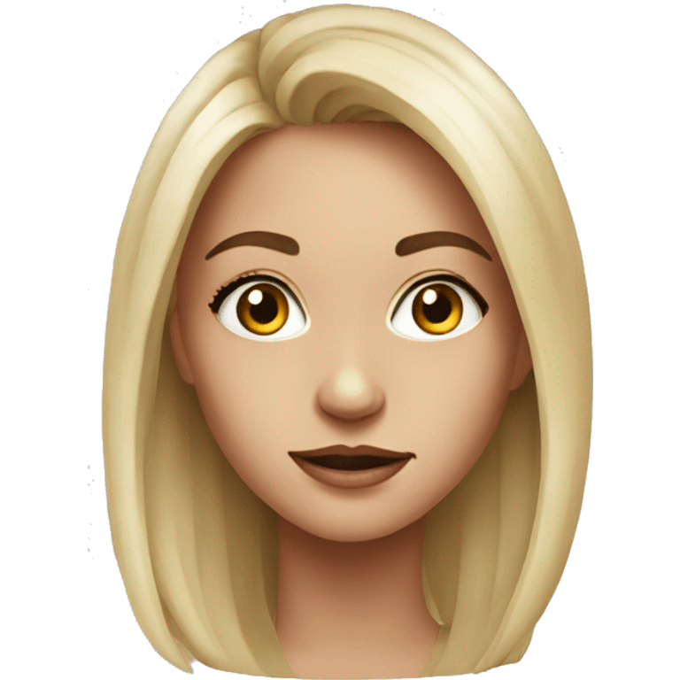 realistic portrait of beautiful girl emoji