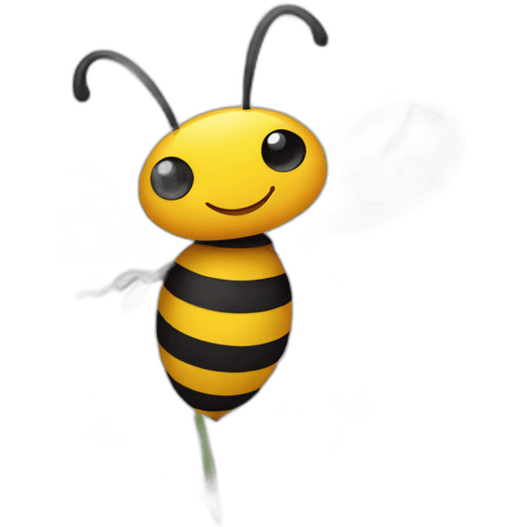 Bee on a flower emoji