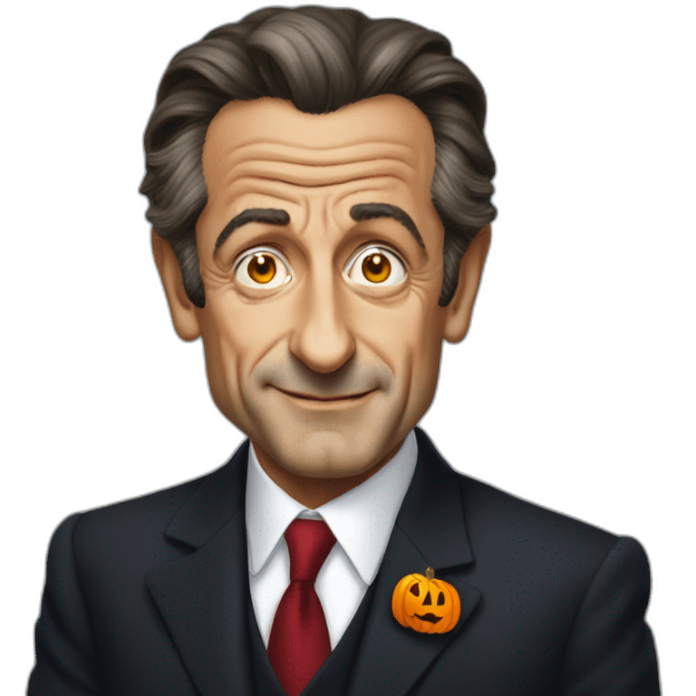 Nicolas Sarkozy en Halloween emoji