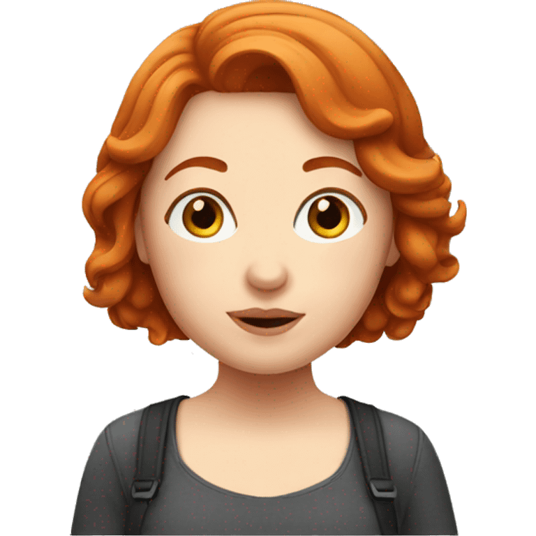 plump redhead girl emoji