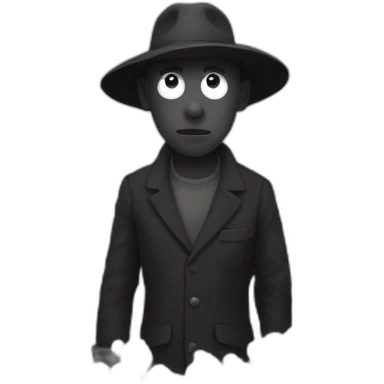 noir dans un champ de coton emoji