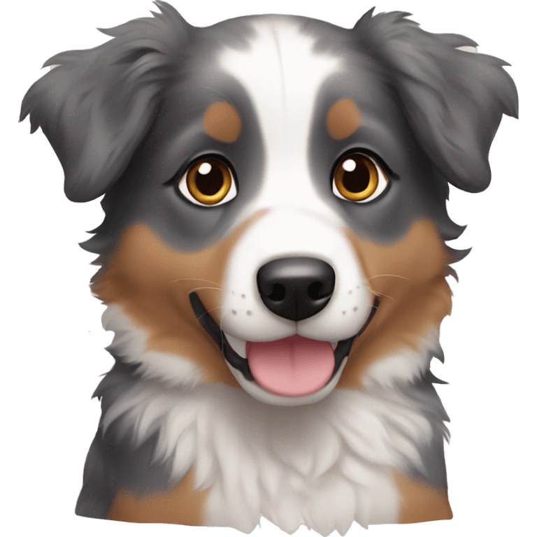 mini Australian shepherd puppy emoji