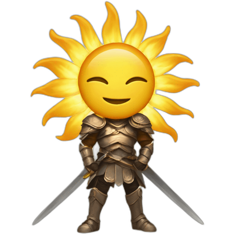 Sun-with-a-sword emoji