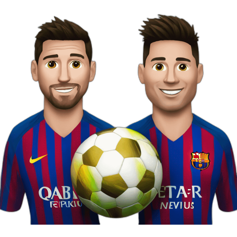 Messi and Ronaldo emoji