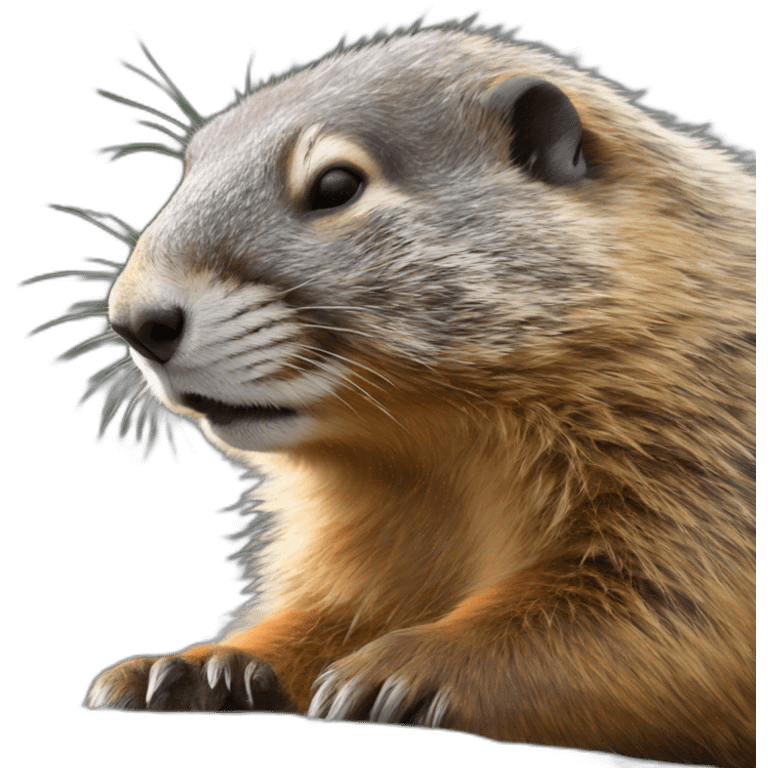 A marmot taking a nap emoji