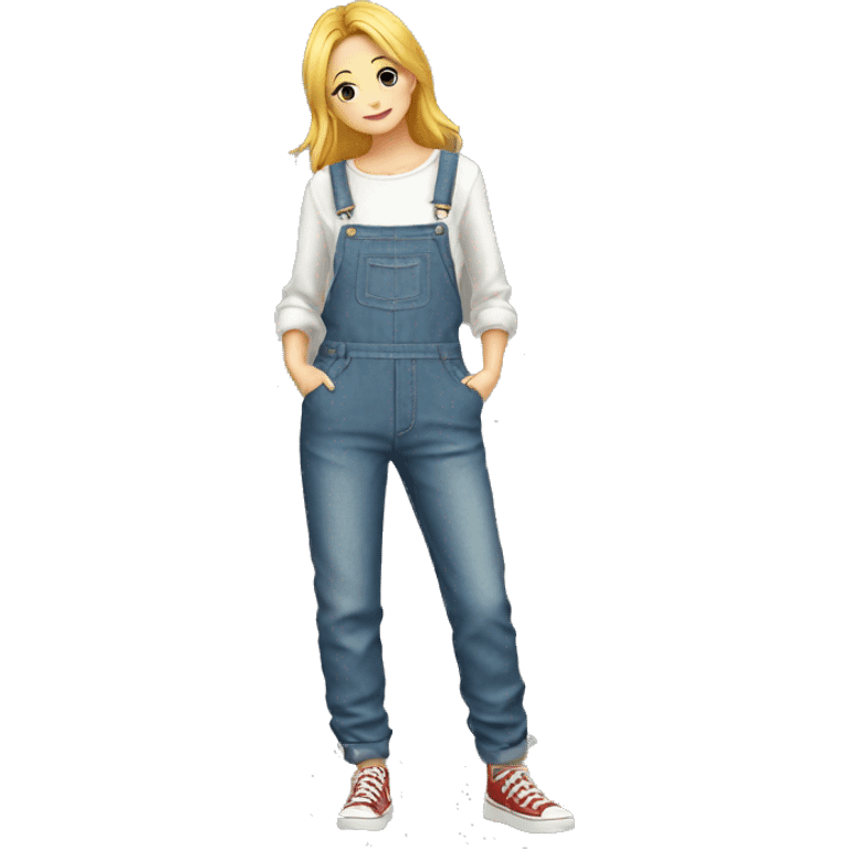 overalls with long pants piece of cloth item only emoji