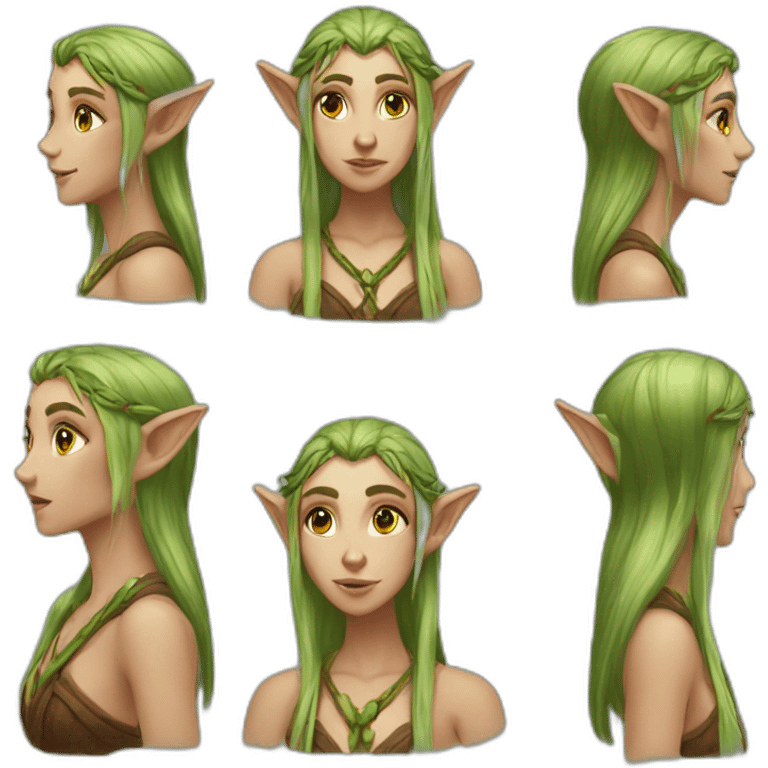 druid elf femal wow emoji