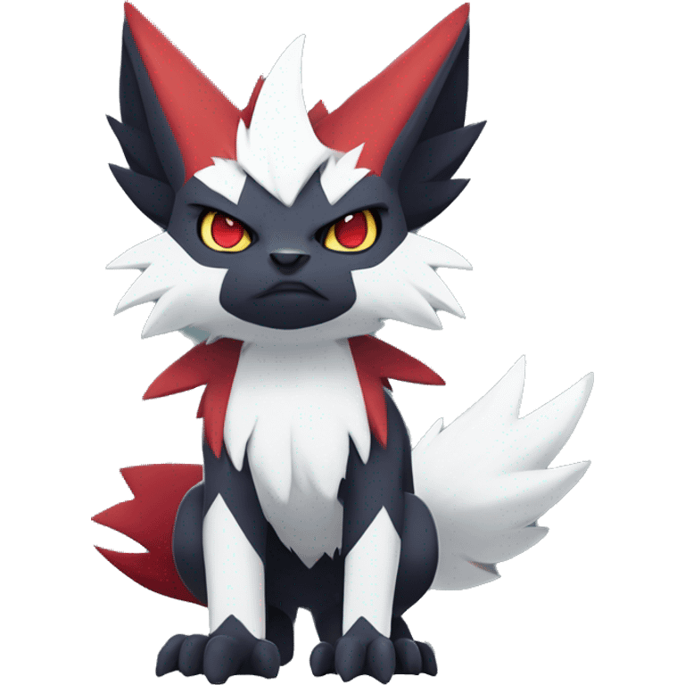 Edgy Cool Kawaii Litten-Absol-Zoroark-Zangoose-Pokémon Full Body emoji