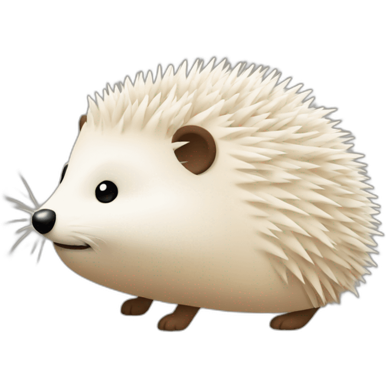 hedgehog learning morse code emoji