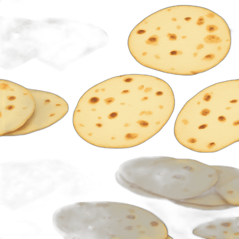 Small Stack of tortillas with some grill marks emoji