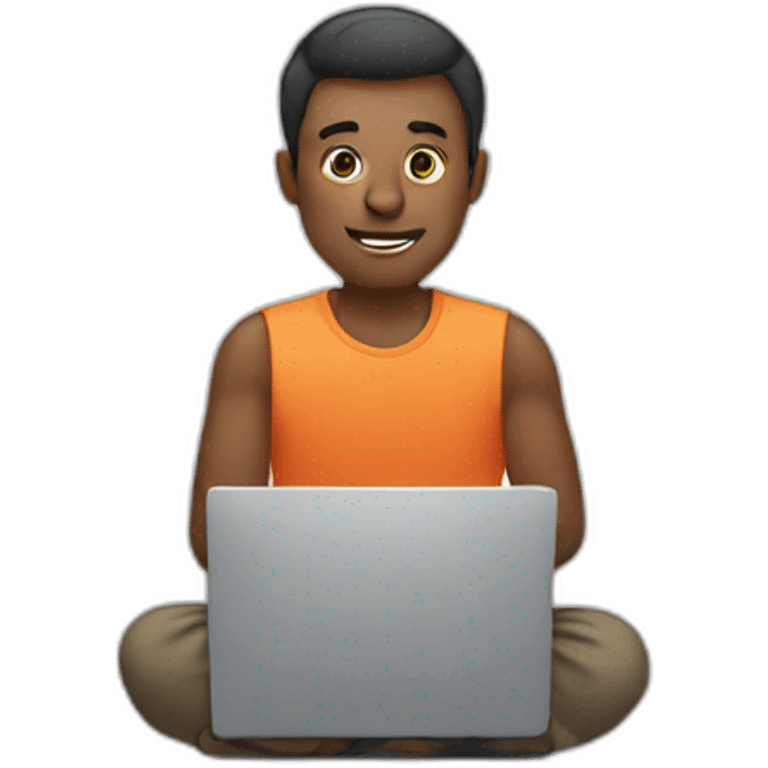 man on laptop emoji