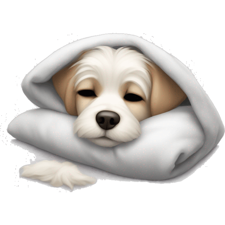 Malties dog sleep in cuti hodie emoji