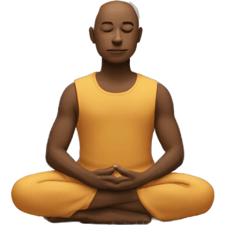 Meditating  emoji