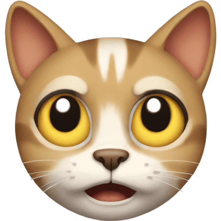 Scared cat emoji