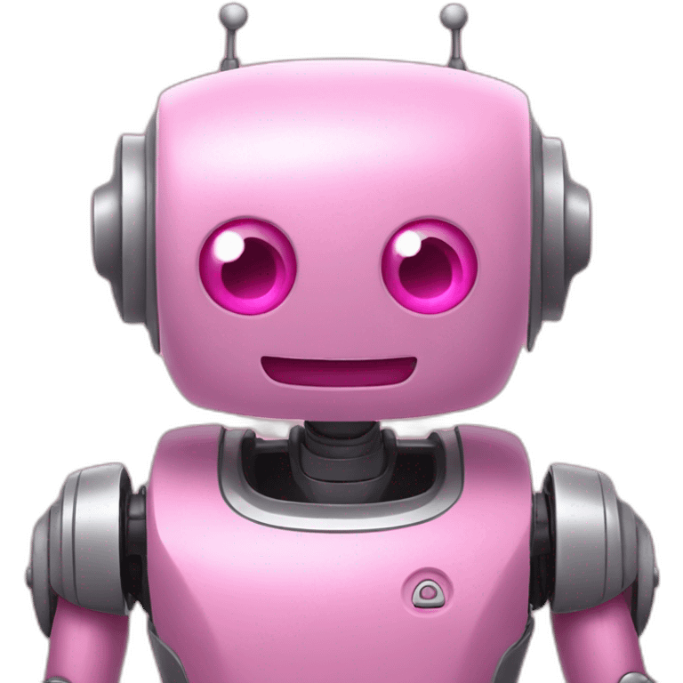 Pink Robot speaking emoji