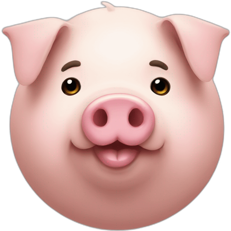 a fat pig emoji