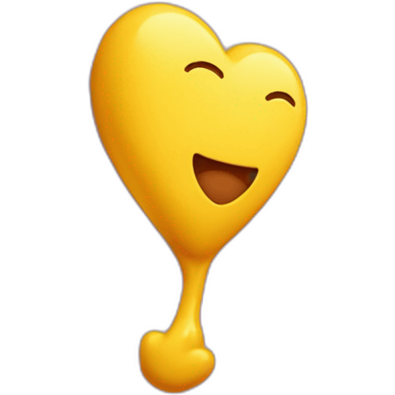 Corazón amarillo con una curita  emoji