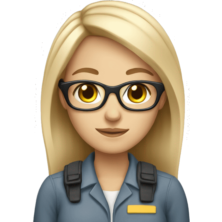 white Girl support operator emoji