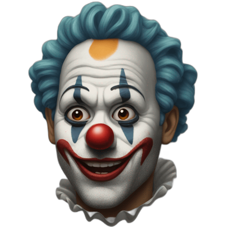 buggy d clown hyper realistic emoji