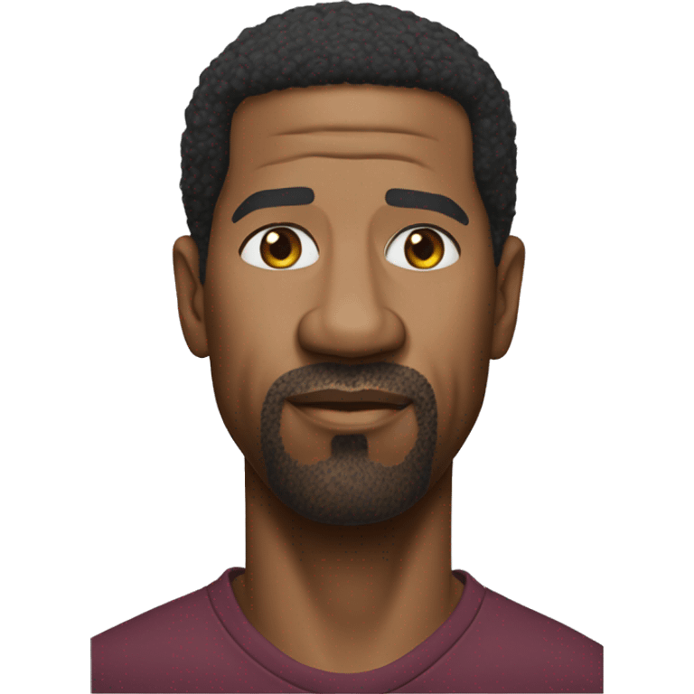 hyper realistic denzel washington wearing shirt emoji