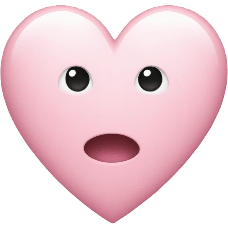 Light pink heart emoji