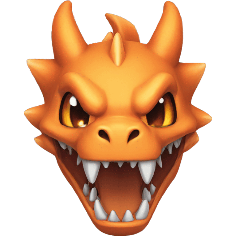 Charizard with a skull face emoji