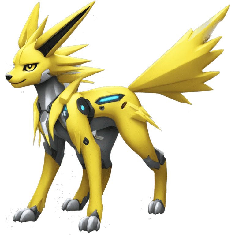 Renamon-Jolteon-Zeraora-mecha full body emoji