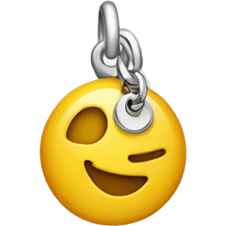 Letter E charm emoji