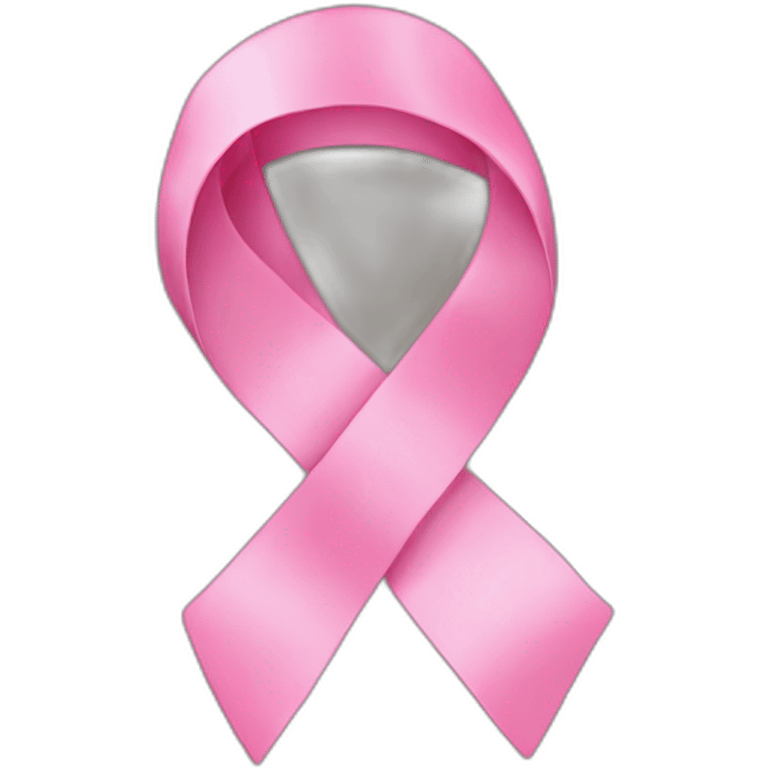 Pink ribbon cancer emoji