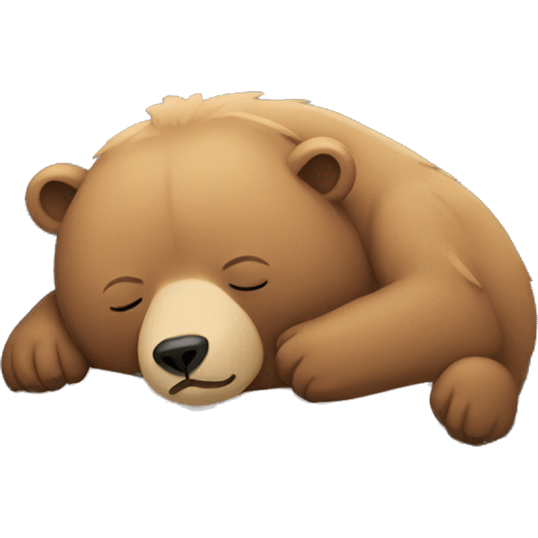 Bear sleeping emoji