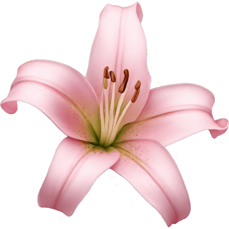 Light pink lily flower emoji