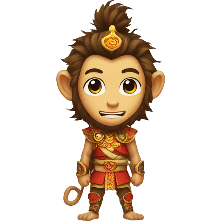 monkey king before he got he became a hero emoji