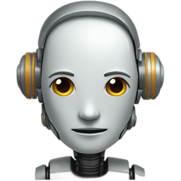 A robot emoji