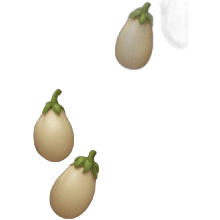 Beige eggplant emoji