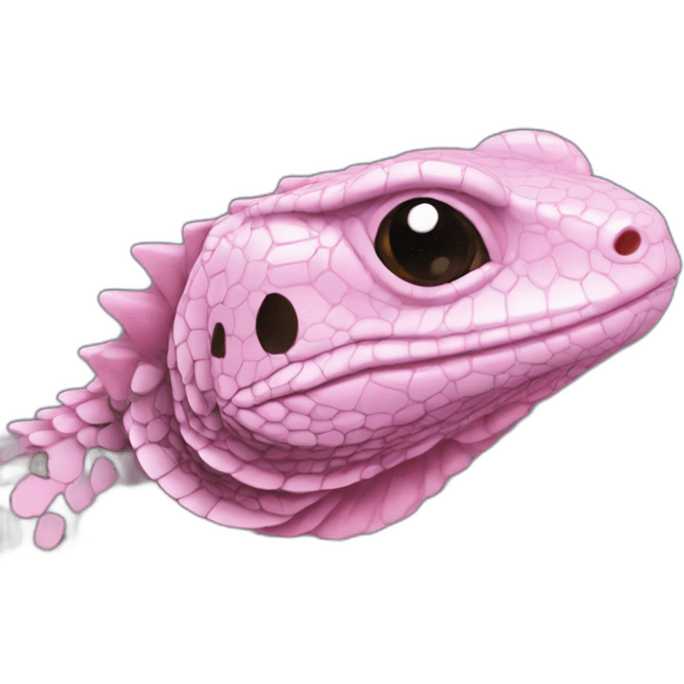 tegu lizard pink emoji