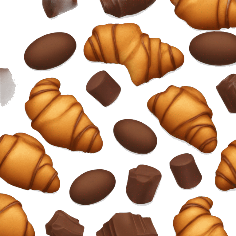 Chocolates croissant emoji