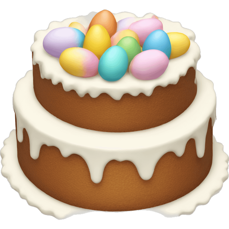 Easter white cake emoji