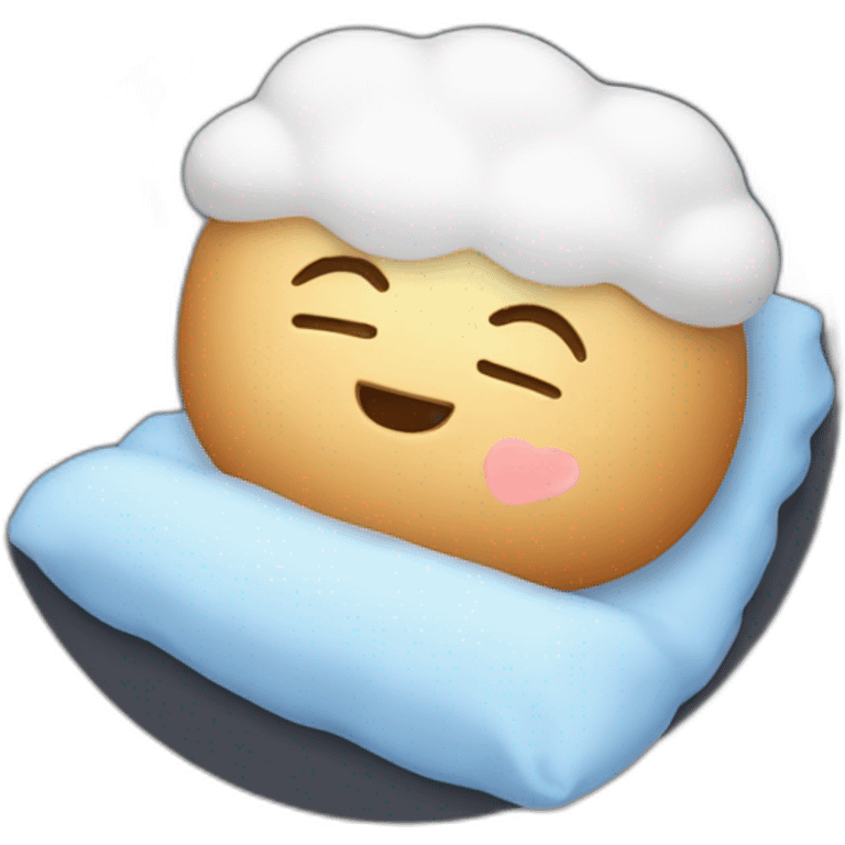 Marsmallow sleeping emoji