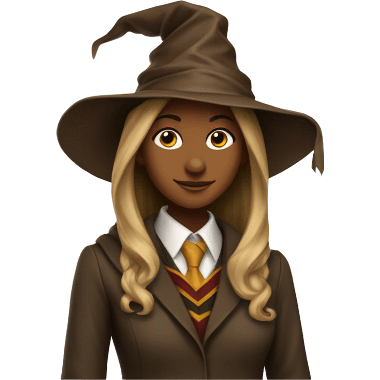 hogwarts sorting hat tan girl emoji