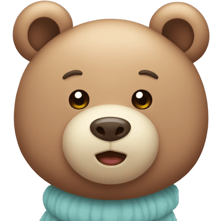 Kawaii bear emoji