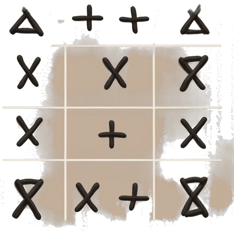 3x 3tic-tac-toe x o emoji