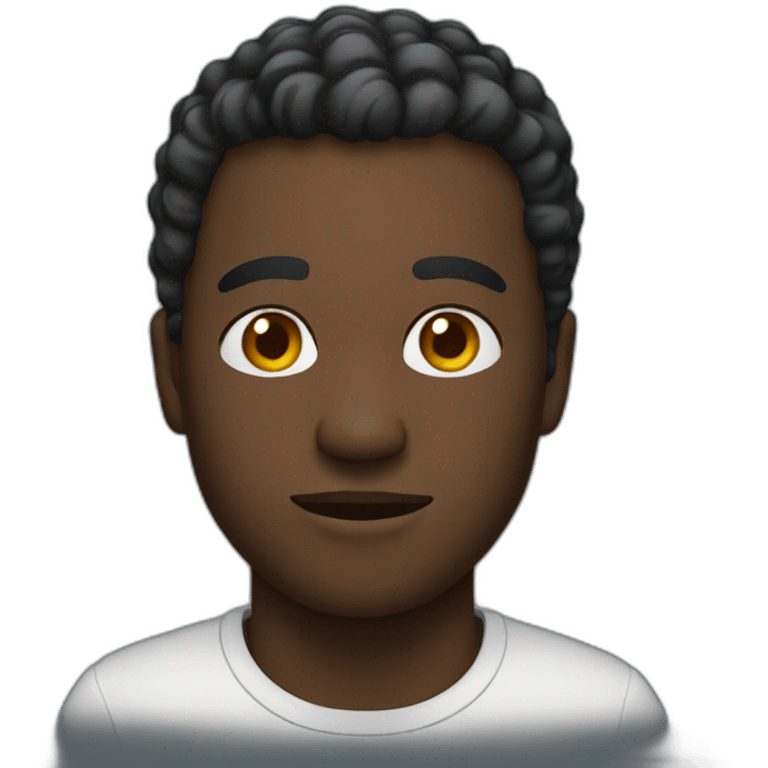 black man in community emoji