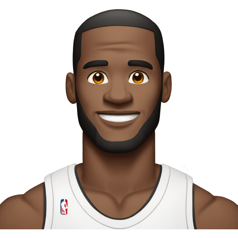 Le Bron James in plain white tanktop emoji