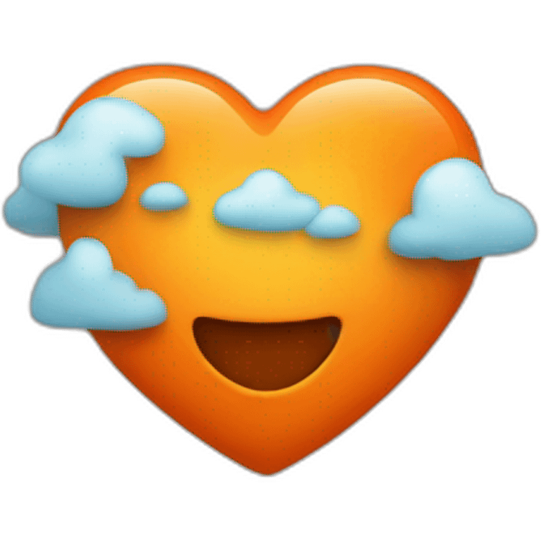 orange heart emoji