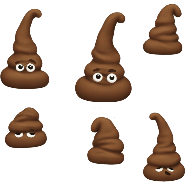 Poop with a hat. emoji