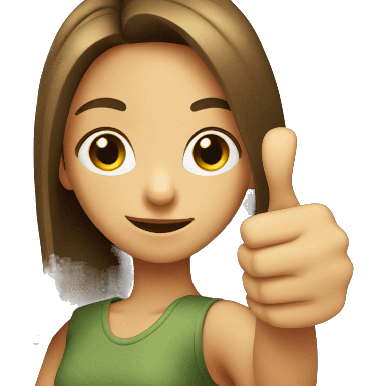 Girl thumbs up emoji