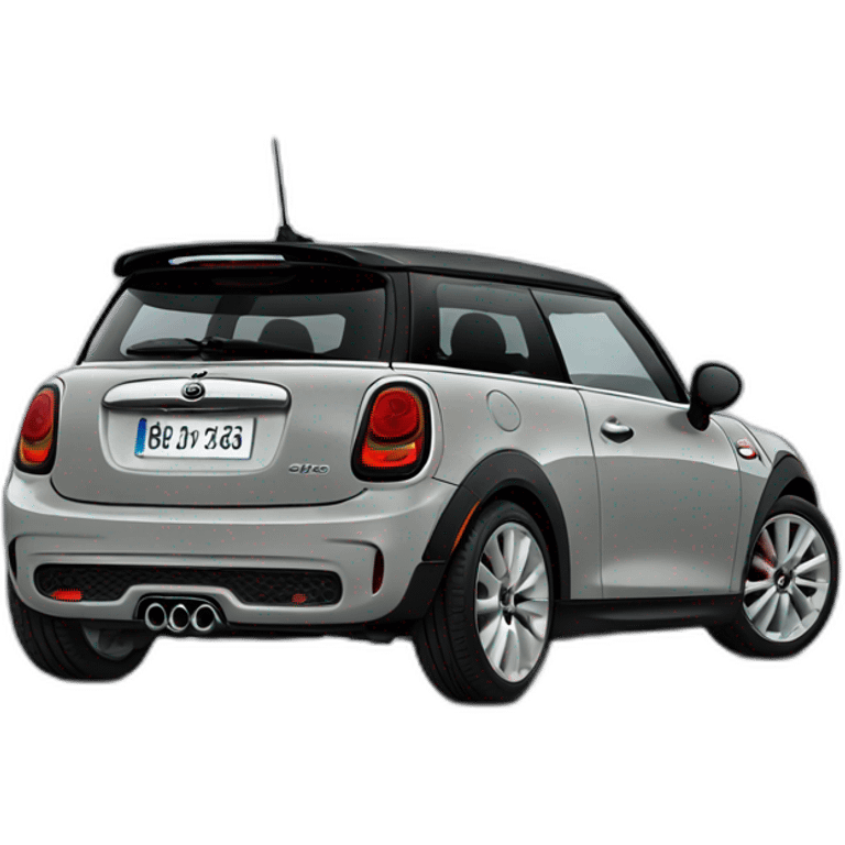 Grey mini cooper f56 side view emoji