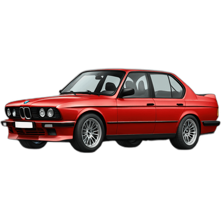 Old bmw m5 red an black emoji